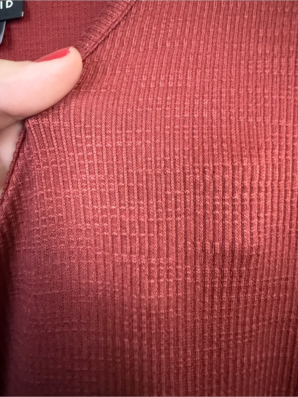 Torrid Brick Red V-Neck Tiered Midi Dress - Picture 3 of 5